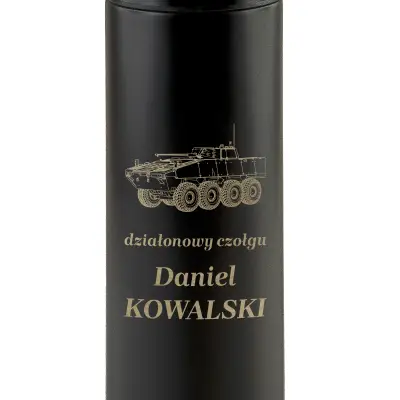 termos z personalizowanym grawerem dla czołgisty